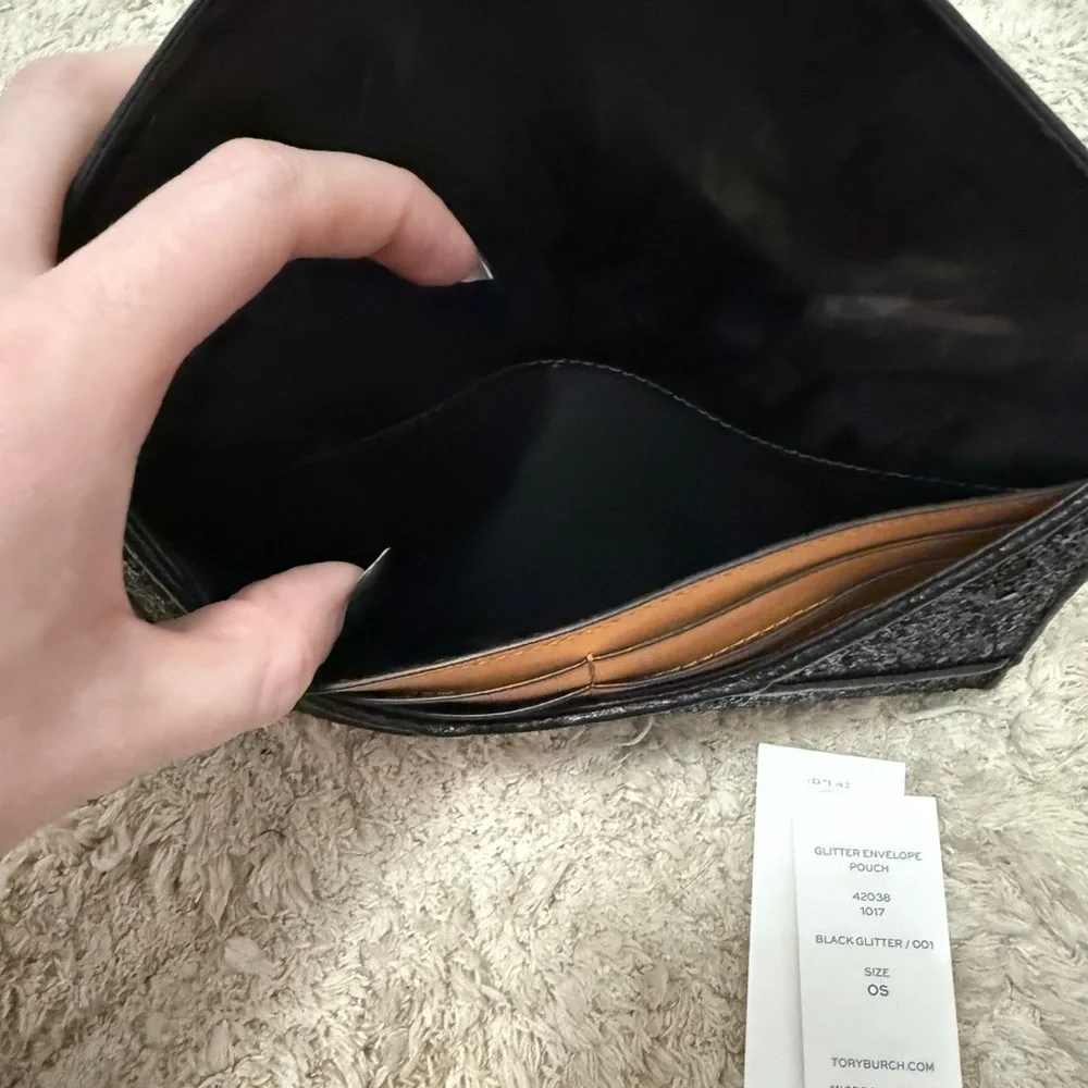 Tory Burch Sparkling Black Clutch